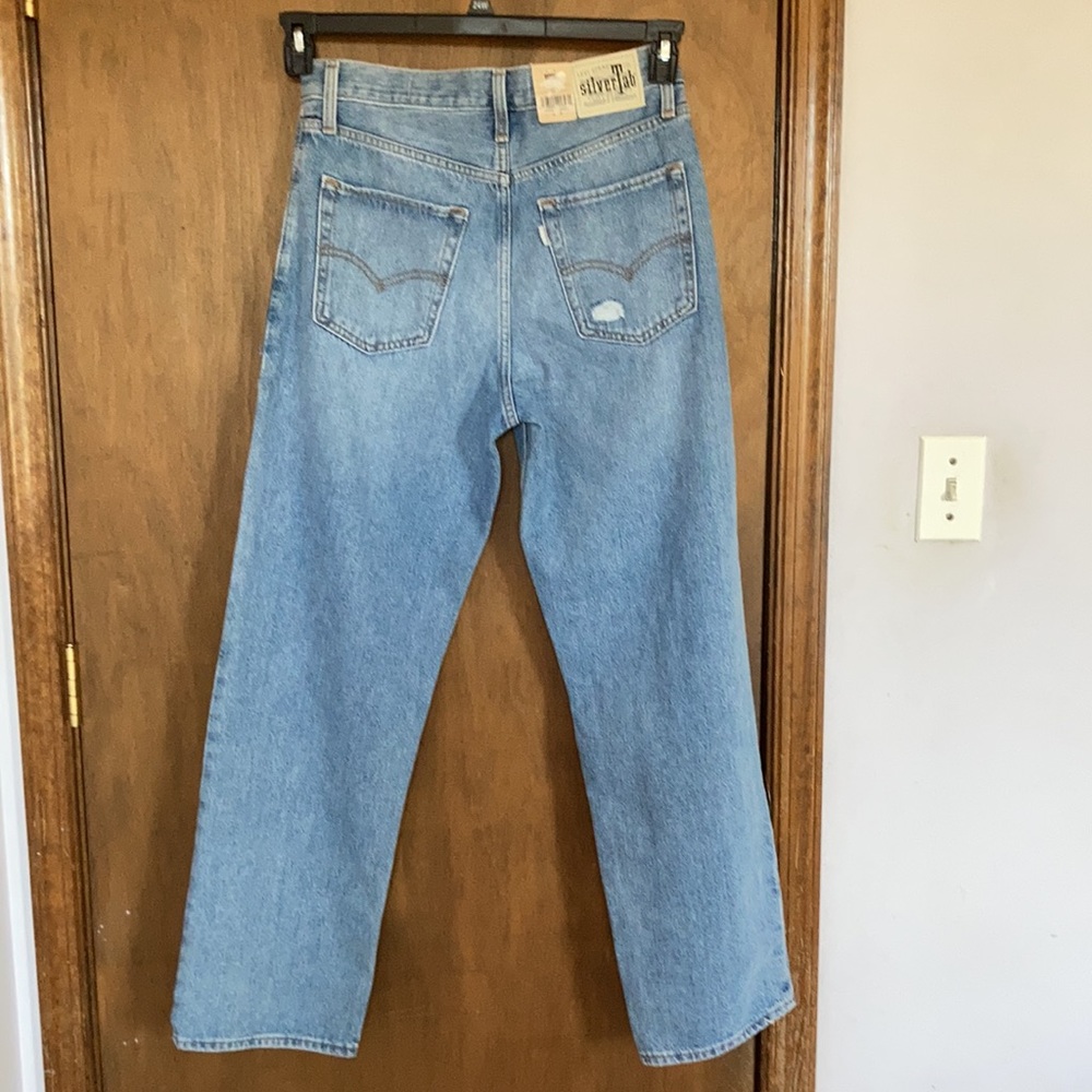 Relisted Levi’s 94’ baggy jean distressed midrise straight leg jean denim 28 - Picture 14 of 17